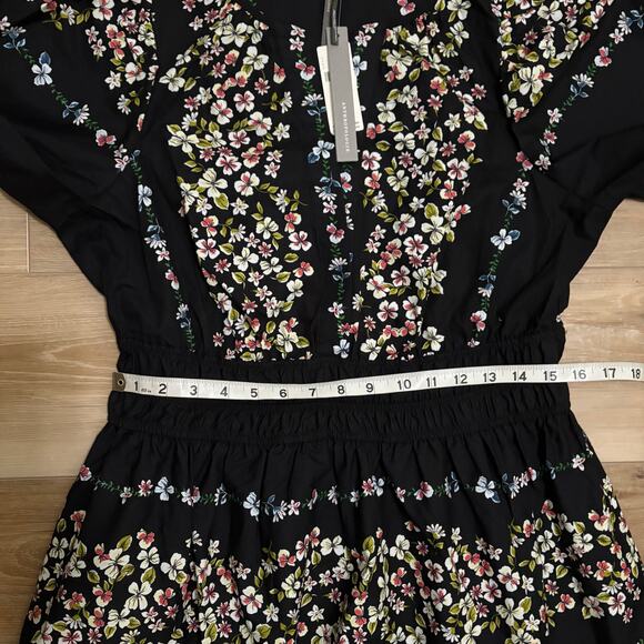 Anthropologie Somerset Maxi Dress Black Floral M - Picture 4 of 9